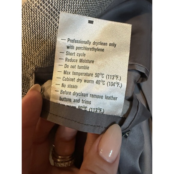 Ermenegildo Zegna Sartoria Louis Boston Gray Plaid DB Sport Coat 46R Lined - Picture 3 of 7